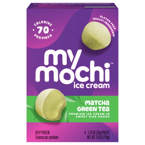 My Mochi Ice Cream Strawberry, Net Content 6 Count 1.25 Ounce Soft Pieces