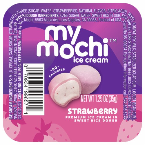 My Mochi™ Ripe Strawberry Mochi Ice Cream Perspective: front