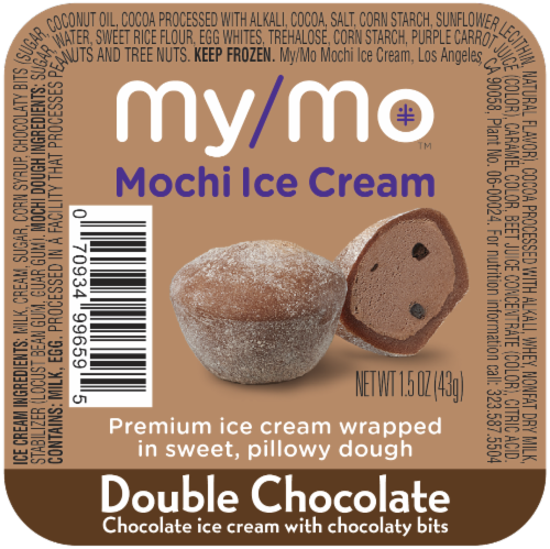 My/Mo Double Chocolate Mochi Ice Cream Perspective: front