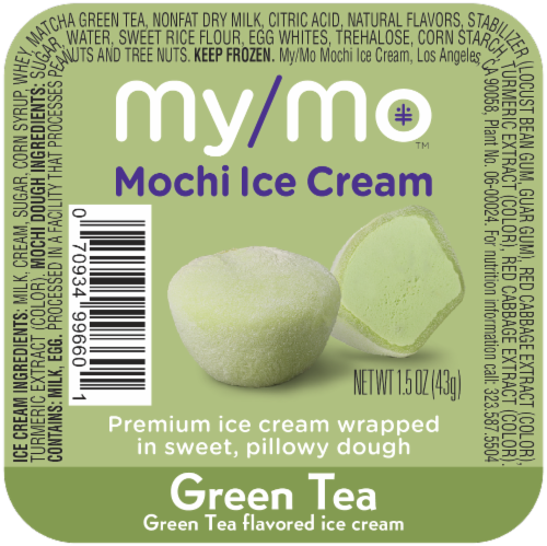 My/Mo Green Tea Mochi Ice Cream Perspective: front