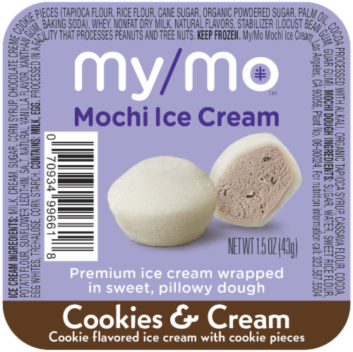 My Mochi™ Cookies & Cream Mochi Ice Cream Perspective: front