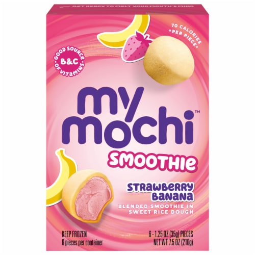 My Mochi Smoothie Incredibites Strawberry Banana Mochi Perspective: front