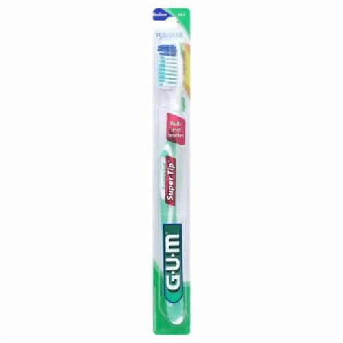 GUM Super Tip Medium Toothbrush, 1 Count Harris Teeter