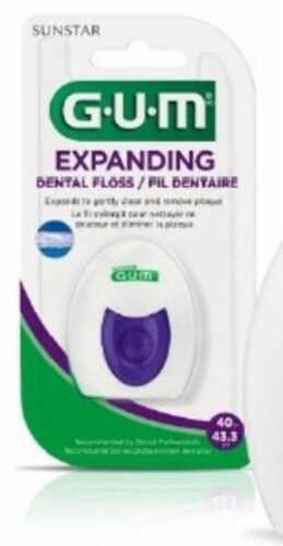 GUM Expanding Dental Floss Perspective: front