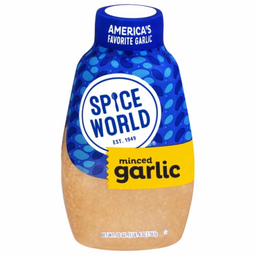 Spice World Minced Garlic 20 oz Perspective: front