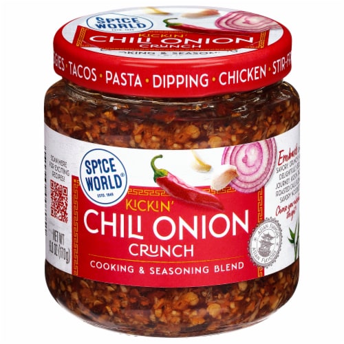 Spice World™ Kickin' Chili Onion Crunch Seasoning Blend Perspective: front
