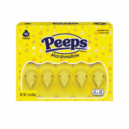 Peeps® Marshmallow Yellow Chicks Easter Candy Pack Perspective: front