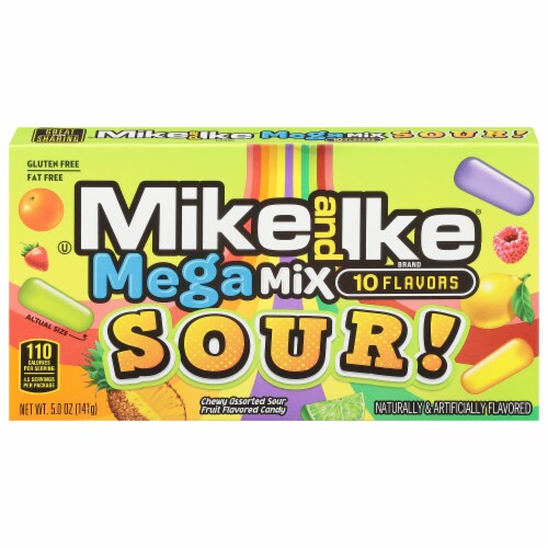 Mike & Ike® Sour! Mega Mix Candy Box Perspective: front