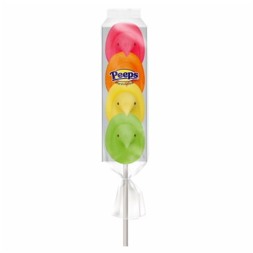 PeepsÂ® Mike & Ike Pop Chicks Easter Candy Perspective: front
