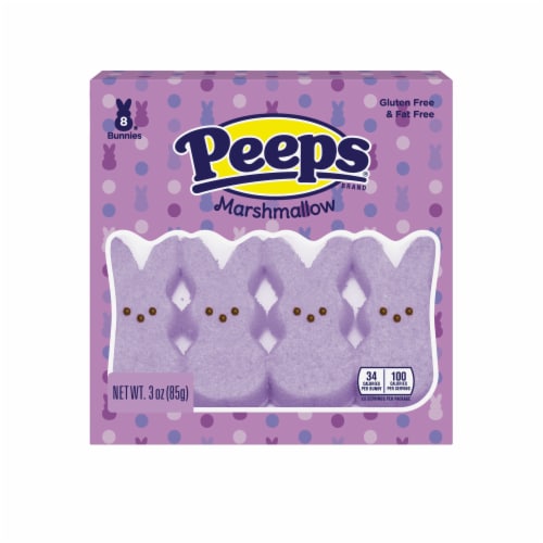 Peeps® Lavender Marshmallow Bunnies Easter Candy Perspective: front