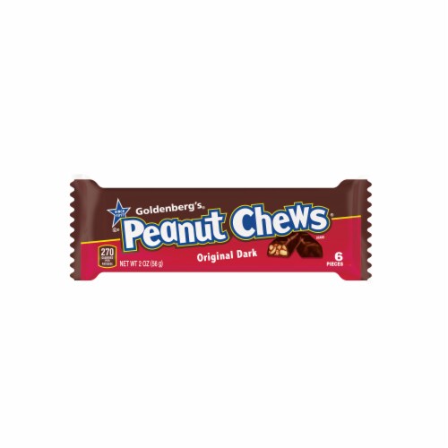 Goldenberg's® Peanut Chews® Original Dark Chocolate Bites Perspective: front