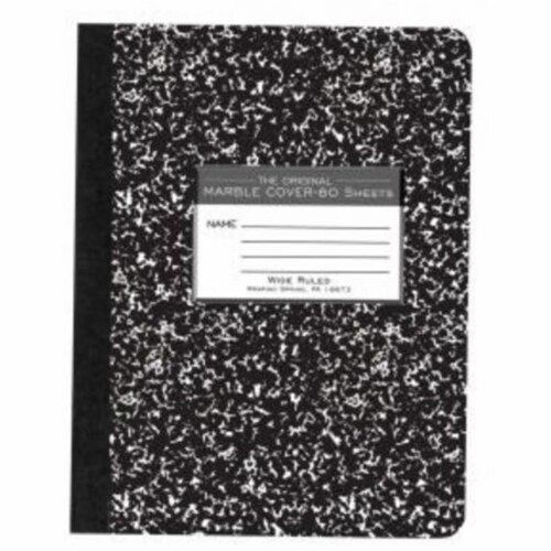 Roaring Spring Paper Products 77225 Hard Cover Marble Comp Book - 48 Per Case Perspective: front