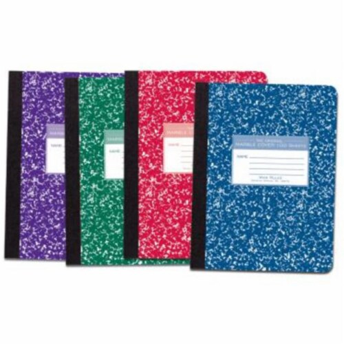 Roaring Spring Paper Products 77229 Hard Cover Marble Comp Book - 48 Per Case Perspective: front