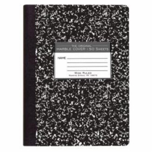 Roaring Spring Paper Products 77250 Hard Cover Marble Comp Book - 36 Per Case Perspective: front