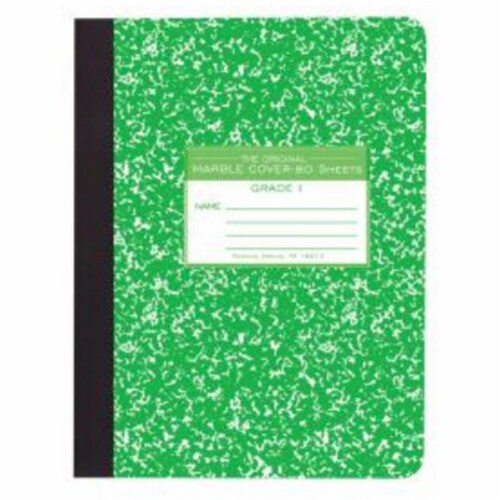 Roaring Spring Paper Products 97225 Hard Cover Marble Comp Book - 48 Per Case Perspective: front