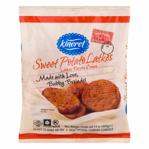 Kineret Sweet Potato Latkes Perspective: front