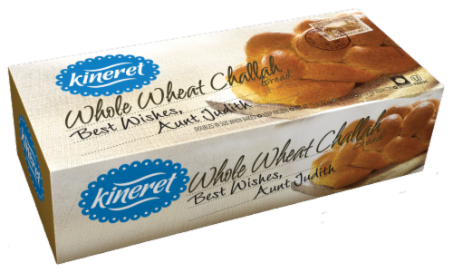 Kineret Whole Wheat Challah Bread Perspective: front