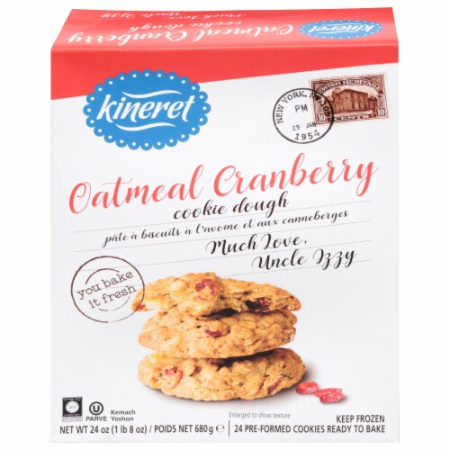 Kineret Oatmeal Cranberry Cookie Dough Perspective: front