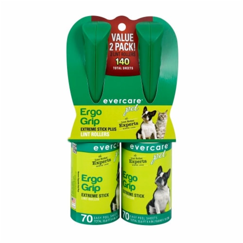 Evercare Pet 70 Layer Lint Roller Twin Pack Perspective: front