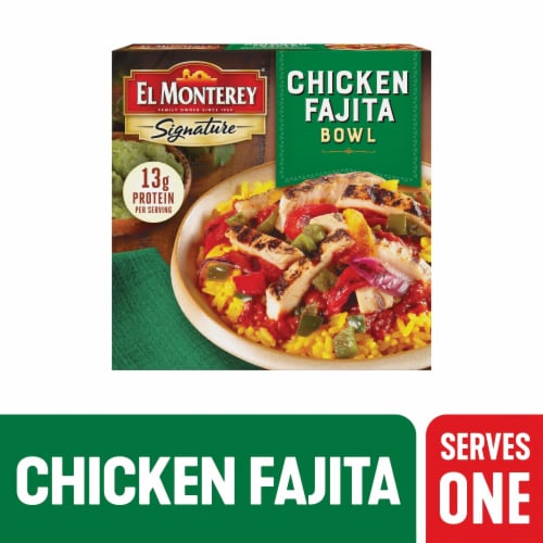 El Monterey® Signature Frozen Entrée Chicken Fajita Bowl Perspective: front