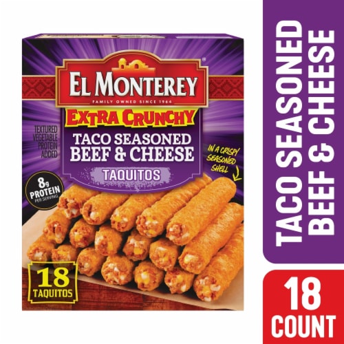 El Monterey® Extra Crunchy Taco Seasoned Beef & Cheese Taquitos, 20.7 oz -  Foods