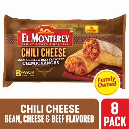 El Monterey® Frozen Chili Cheese Chimichangas Perspective: front