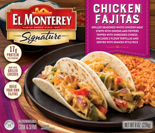 El Monterey Signature Chicken Fajitas Meal, 8 oz Frozen Perspective: front