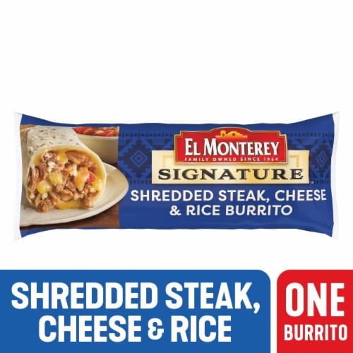 El Monterey® Signature Shredded Steak Cheese & Rice Burrito, 4.8 oz - Food  4 Less