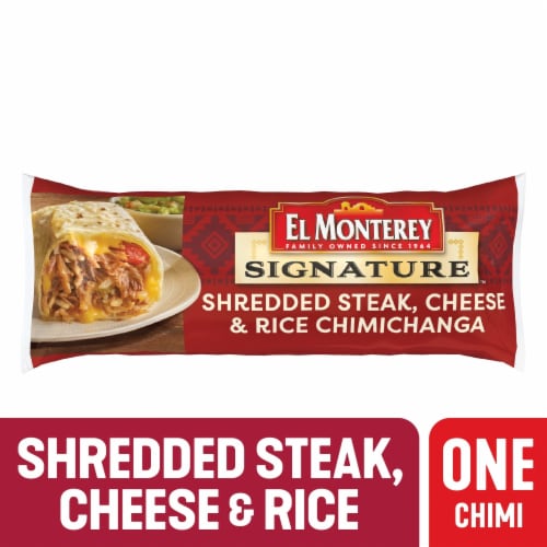 El Monterey Signature Shredded Steak, Cheese & Rice Chimichangas 54 oz, 12  Ct (Frozen)