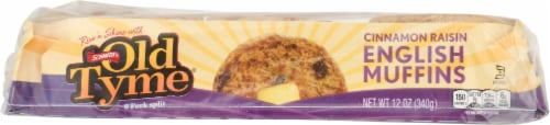 Old Tyme Cinnamon Raisin English Muffins Perspective: front