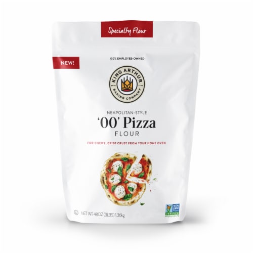 King Arthur 00 Pizza Flour, Non-GMO Project Verified, 100% American Grown Wheat Perspective: front