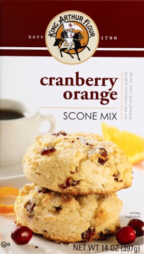 KING ARTHUR 39027 14 oz. Flour Cranberry Orange Scone Mix Perspective: front