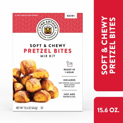 King Arthur Baking Company Soft & Chewy Pretzel Bites Mix Kit, Baking Mix - Ready in 1 hour Perspective: front