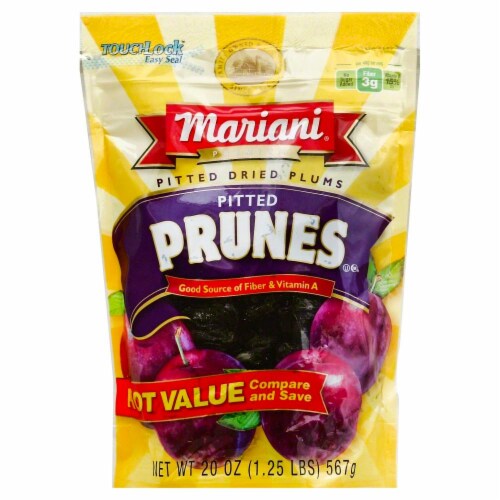 Mariani Pitted Dried Plums Perspective: front