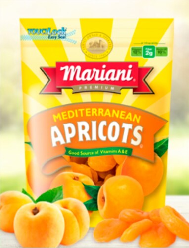 Mariani Mediterranean Dried Apricots Perspective: front