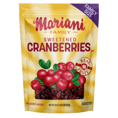 Mariani® Sweetened Dried Cranberries Perspective: front