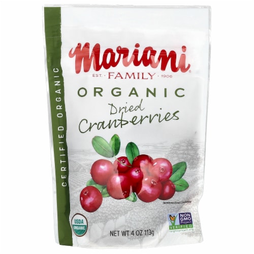 Mariani® Organic Dried Cranberries Perspective: front