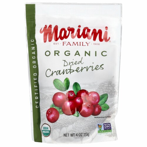 Mariani Organic Dried Cranberries Perspective: front