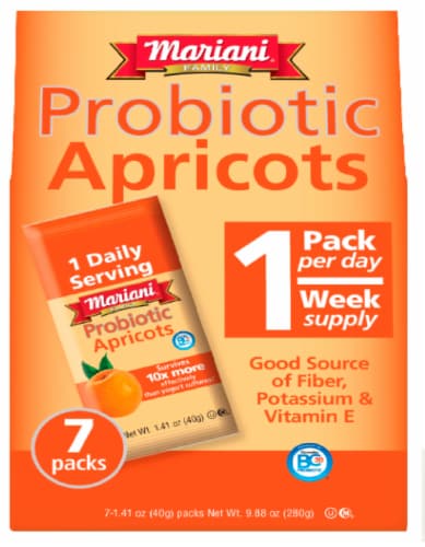 Mariani Probiotic Apricots Packs Perspective: front