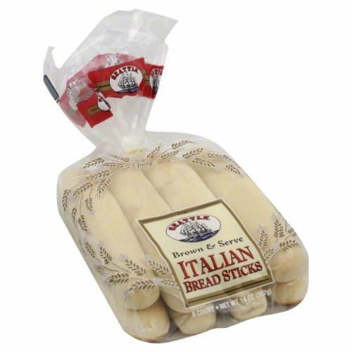 Seattle International Brown & Serve Italian Bread Sticks 8 Count Perspective: front