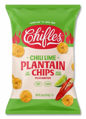 Chifles Chili Lime Plantain Chips Perspective: front