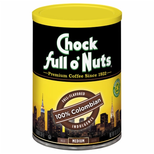 Chock Full o' Nuts® 100% Colombian Medium Roast Ground Coffee Perspective: front