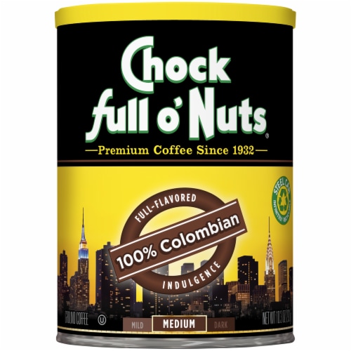 Chock Full o' Nuts® 100% Colombian Medium Roast Ground Coffee Perspective: front
