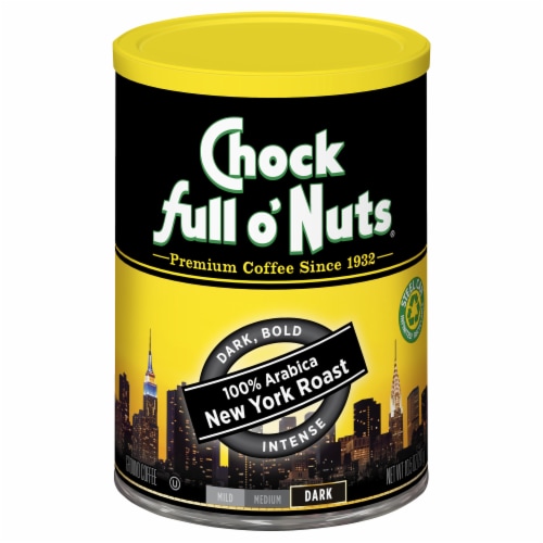Chock Full o' Nuts® New York Dark Roast Ground Coffee Perspective: front