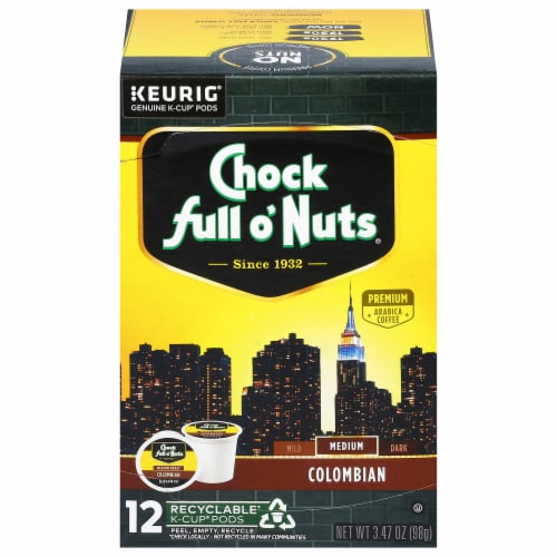 Chock Full o'Nuts® Single Serve Colombian K-Cup® Perspective: front