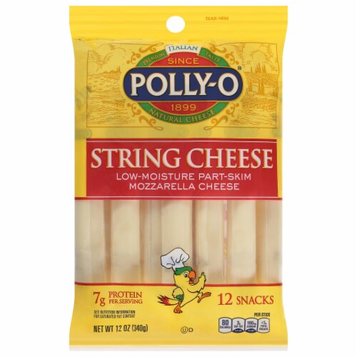 Polly-O Mozzerella String Cheese Perspective: front