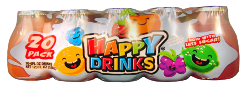 Happy Drinks® Assorted Flavors Fruit Juice Perspective: front