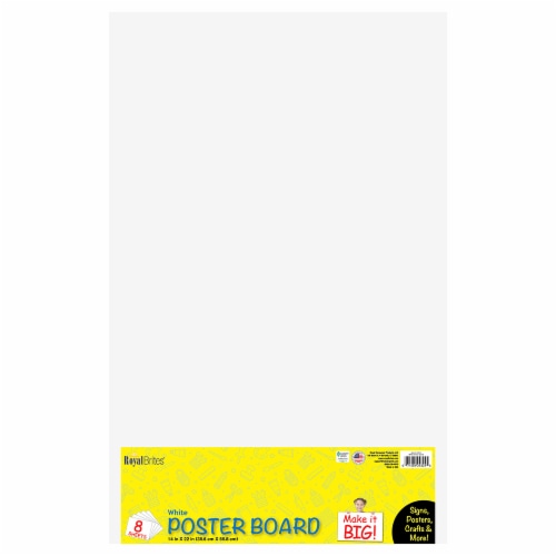 Royal Brites® White Poster Board Perspective: front