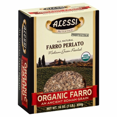 Alessi 274508 16 oz Farro Perlato, Medium Grain Pearled - Pack of 6 Perspective: front