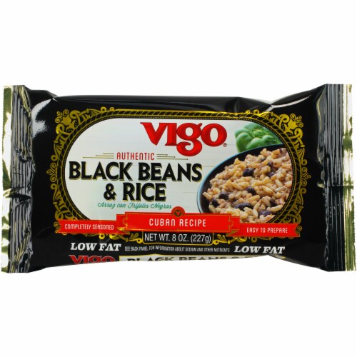 8 oz Vigo Black Beans & Rice Perspective: front